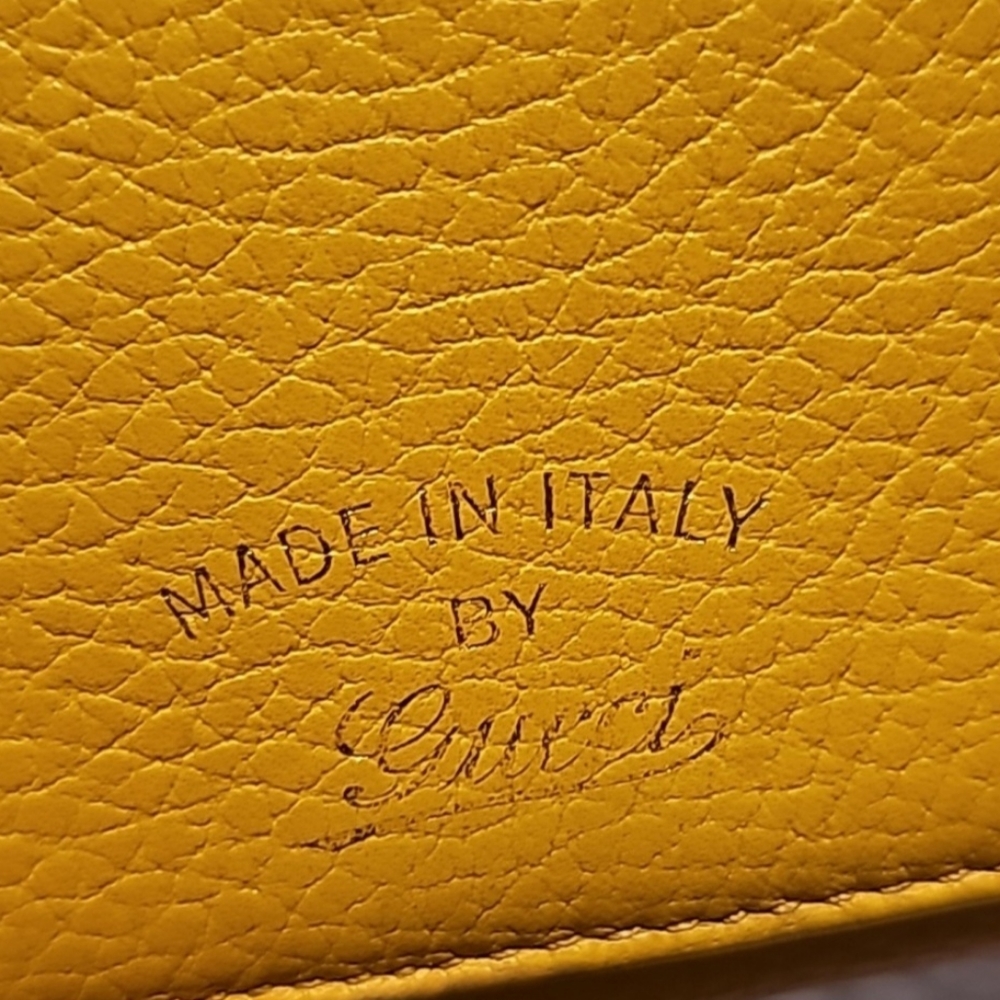 🔥💯AUTHENTIC GUCCI PEBBLED LEATHER SWING CONTINENTAL WALLET - Picture 15 of 16